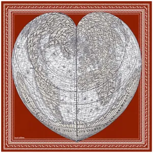 MAPPEMONDE RED 100 SQUARE