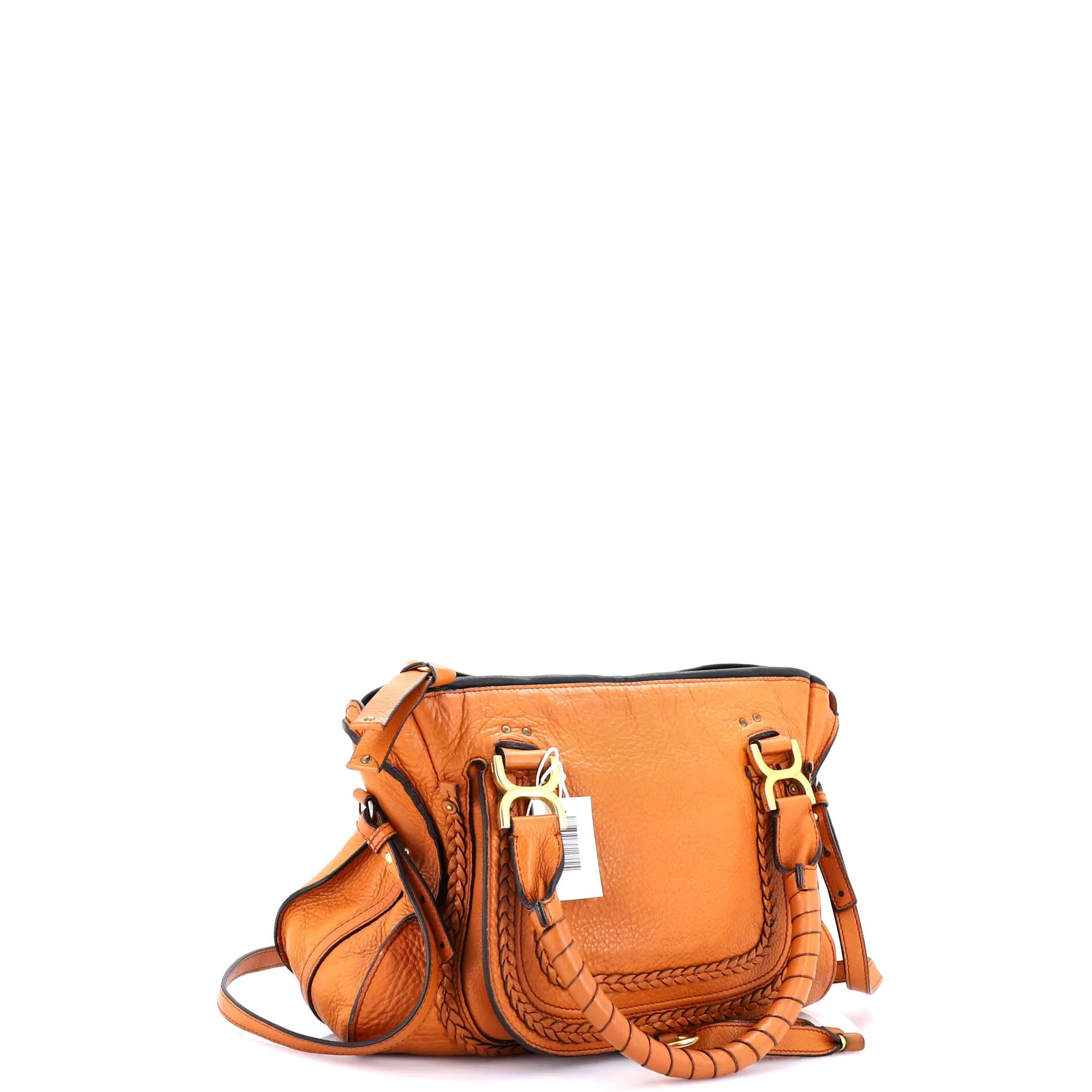 Marcie Braided Satchel Leather Medium