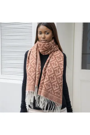 Maze Blanket Tassel Scarf