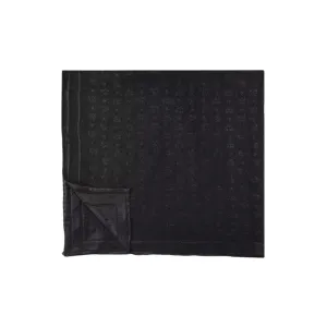 MCM Oversized Italian Silk-lurex Shawl with All-over Visetos Monogram Jacquard Motif
