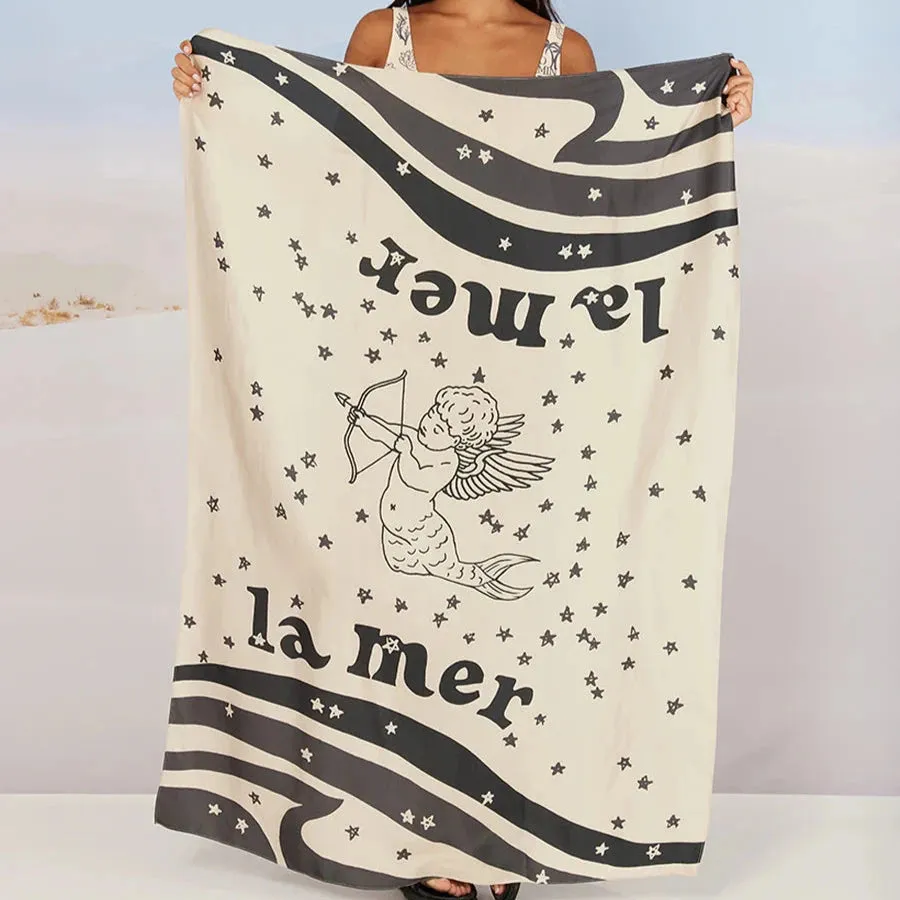 ME369 Lucy Printed Mermaid Scarf
