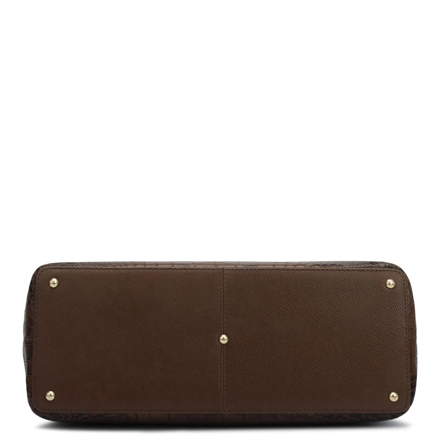 Medium Croco Franzy Leather Satchel - Date