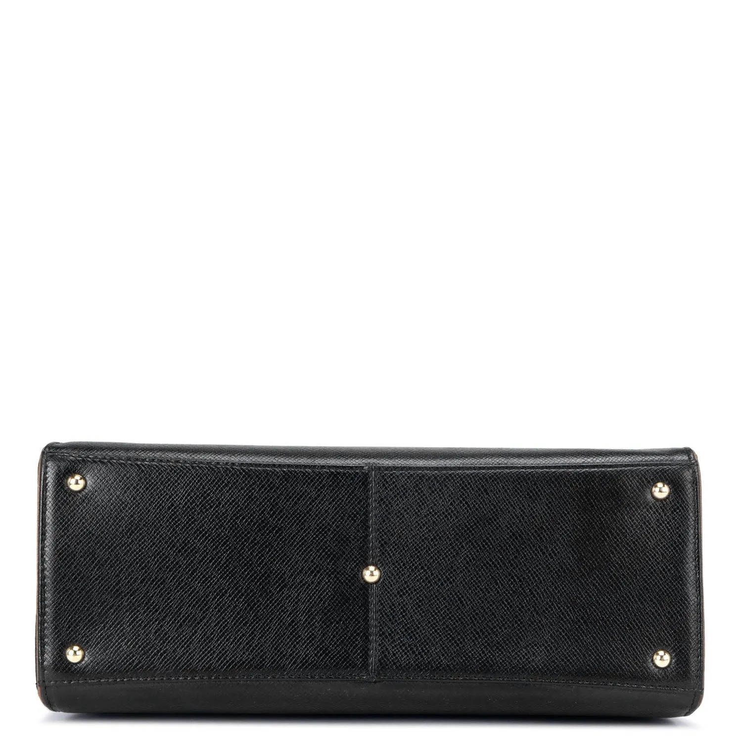 Medium Franzy Leather Satchel - Black