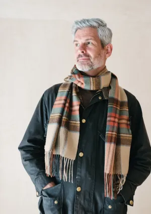 Men's Cashmere Scarf in Stewart Dress Antique Tartan