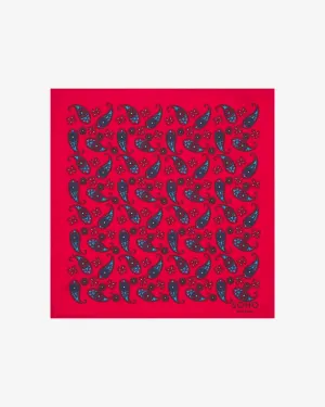 Men's Silk Paisley Pocket Square - The Casablanca