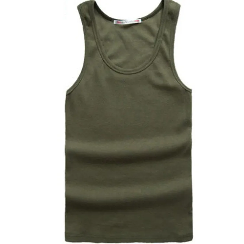 mens t shirts Summer Cotton Slim Fit Men Tank Tops Clothing Bodybuilding Undershirt Golds Fitness tops tees 22151