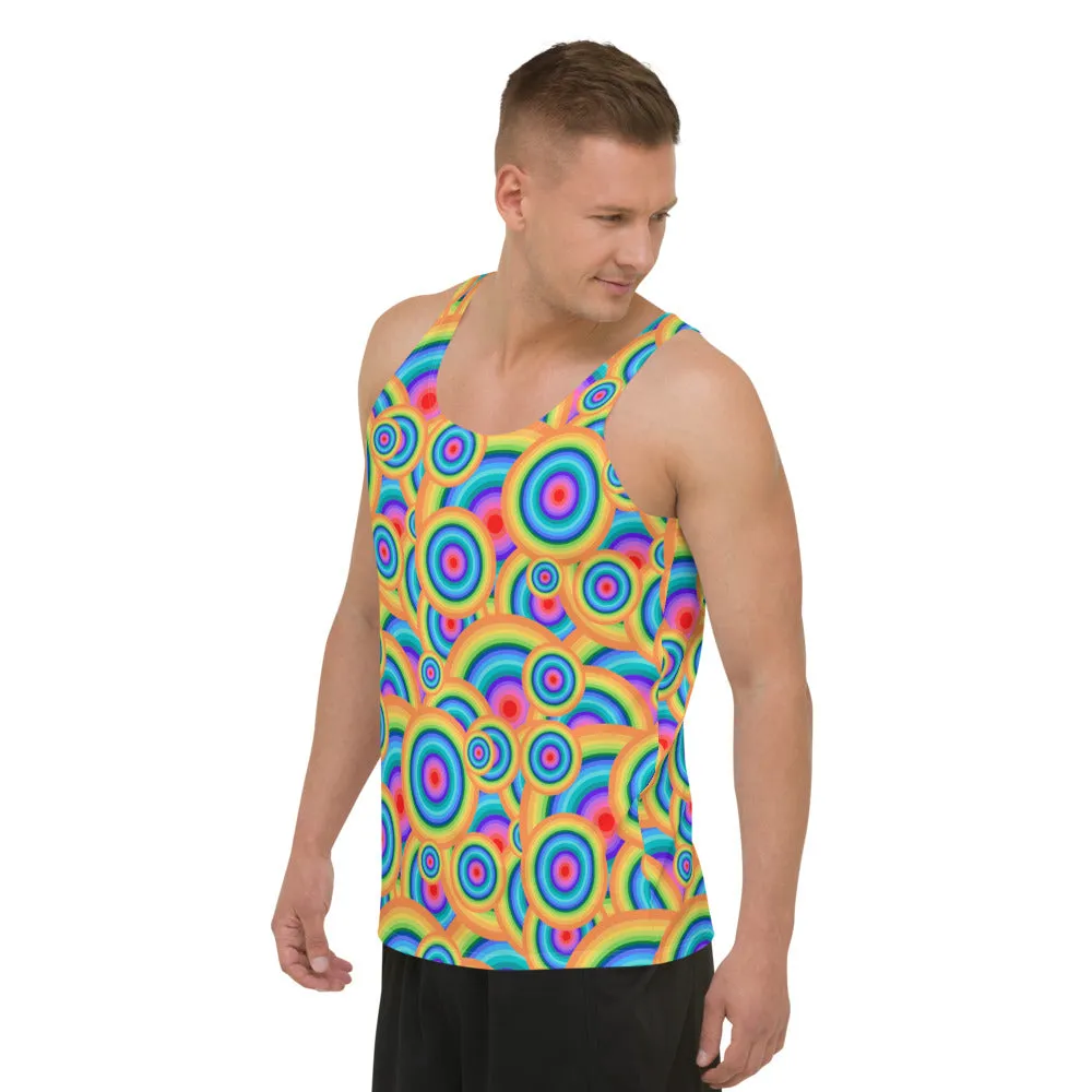 Mens Tank Top, Psychedelic Trippy