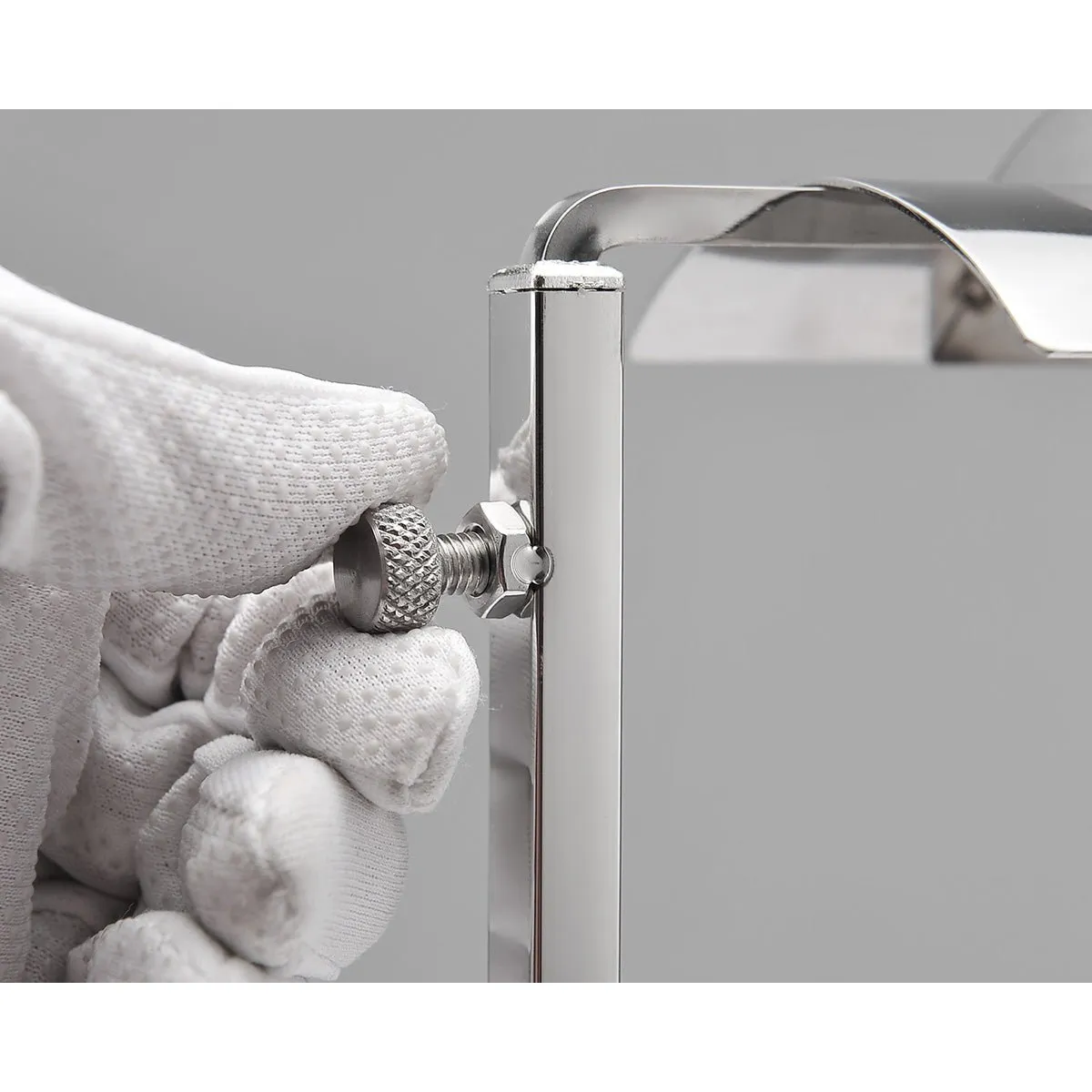Metal Handbag Rack Display- 2 Pack Silver Single Side Adjustable Handbag Display Holder