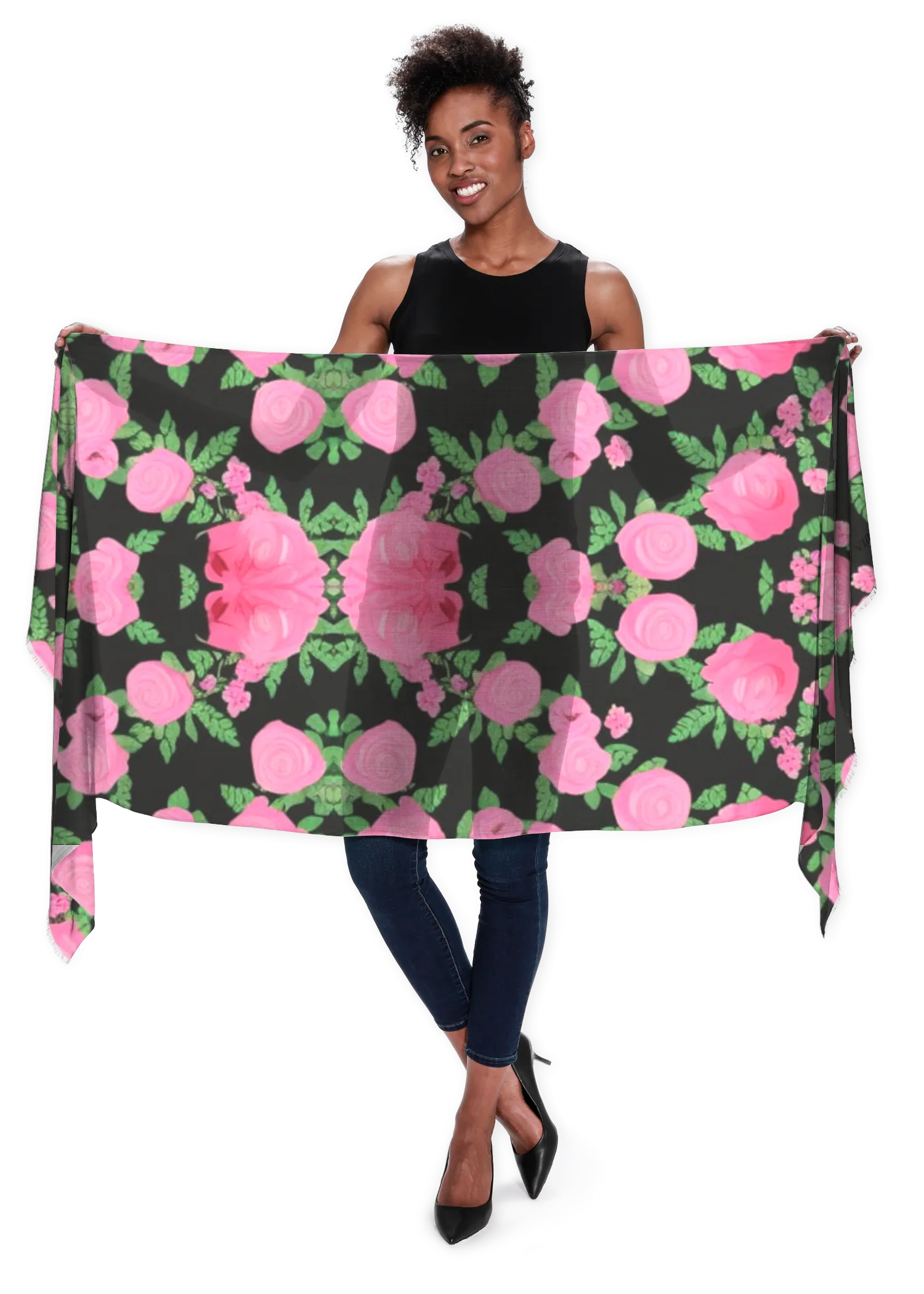 mid century retro floral