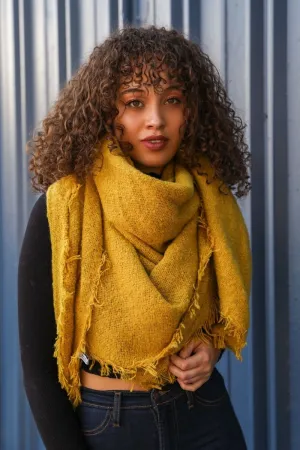 Mohair Square Blanket Scarf (5 colors)