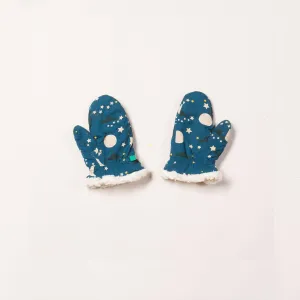 Moon & Stars Sherpa Mitts