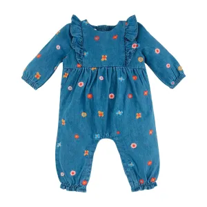 Mud Pie Floral Denim One-Piece