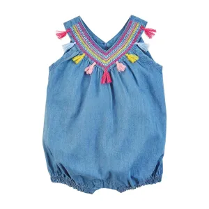 Mud Pie Tassel Chambray Bubble