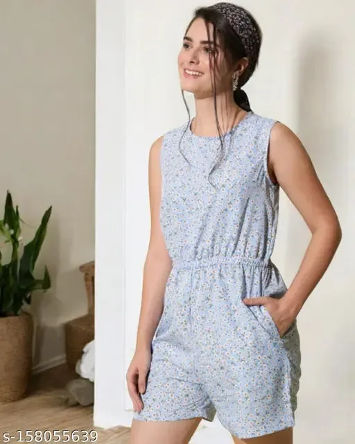 My Swag Women Jumpsuits for Women Casual Summer Rompers Sleeveless with Pockets