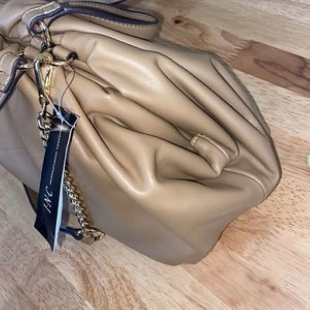 NC International Concepts Kj Frame Satchel-Dark Beige