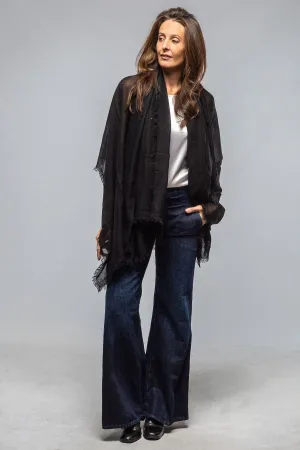 New Domenica Sparkle Scarf/Shawl In Black