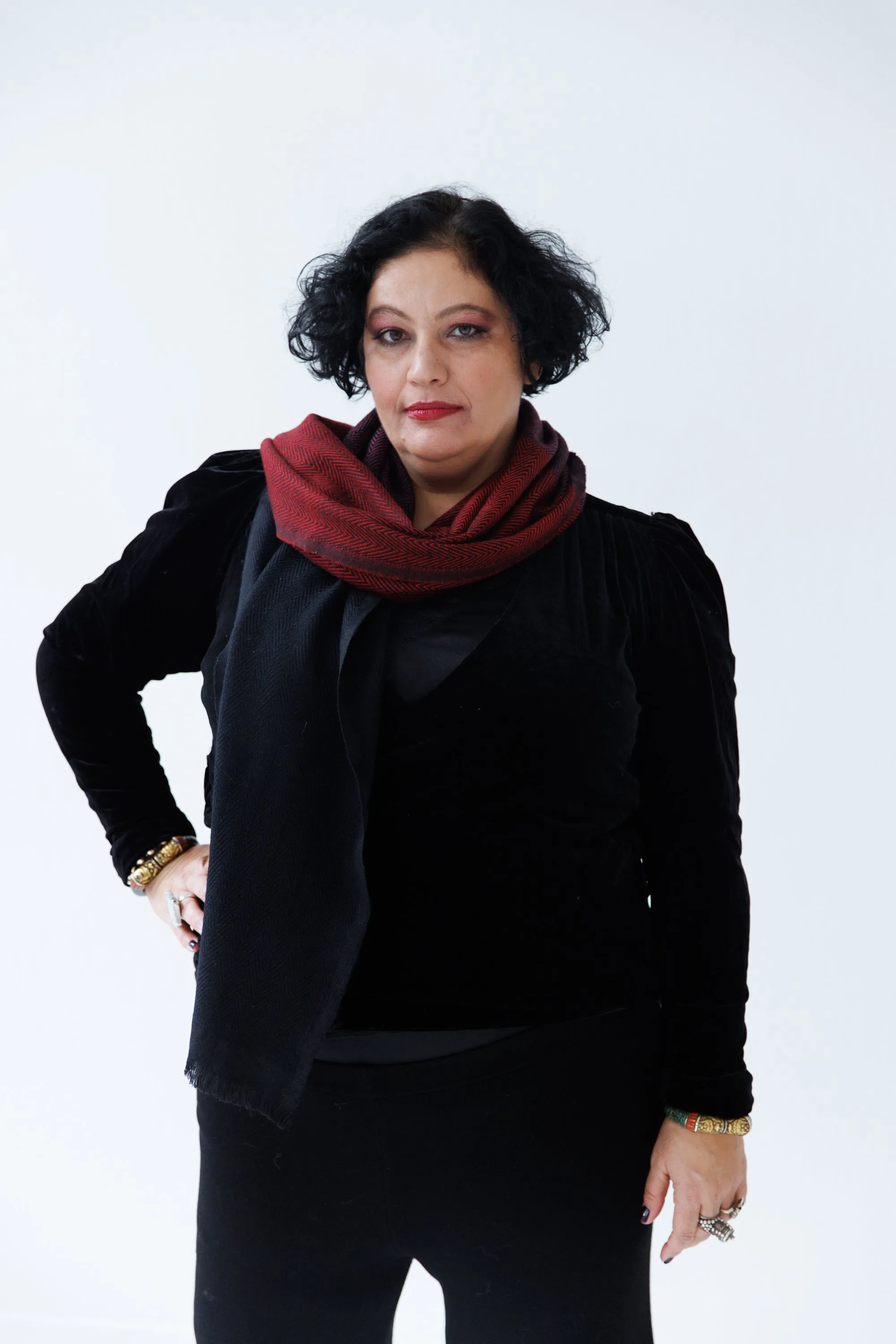 NEW! Wool SCARF Dash Berry
