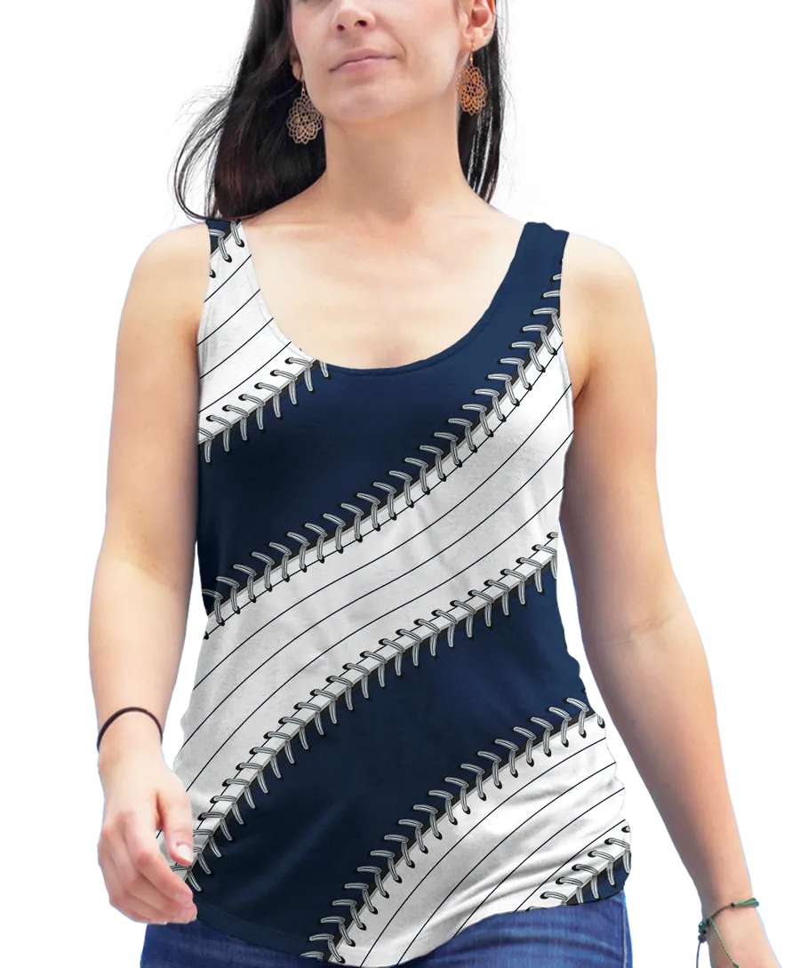 New York Ball Stitch Racerback Tank Top
