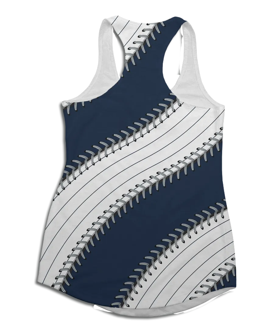 New York Ball Stitch Racerback Tank Top
