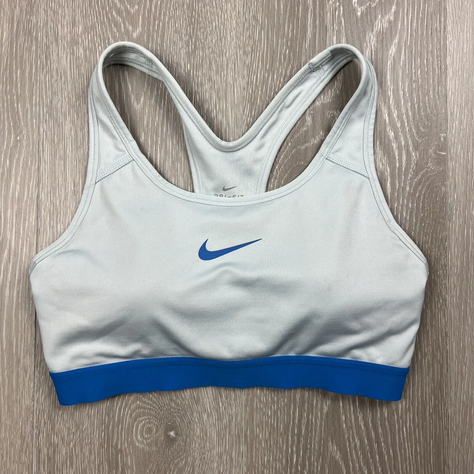 Nike Dry fit Women’s Blue Sports Bra Size Medium