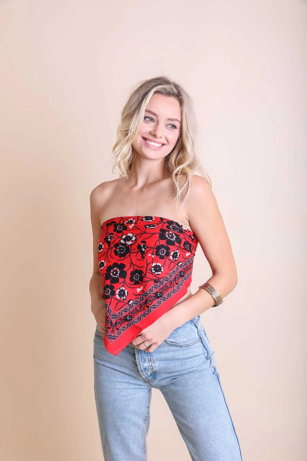 Oversized Floral Anemone Bandana (3 colors)
