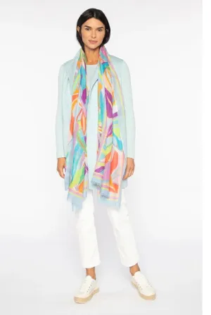 PALM PRINT SCARF  LRAS4-212