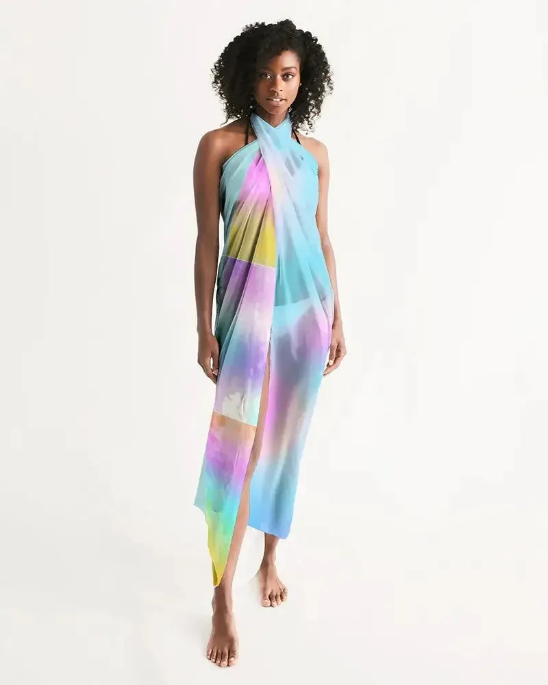 Pastel Horizon Swim Cover Up Sarong