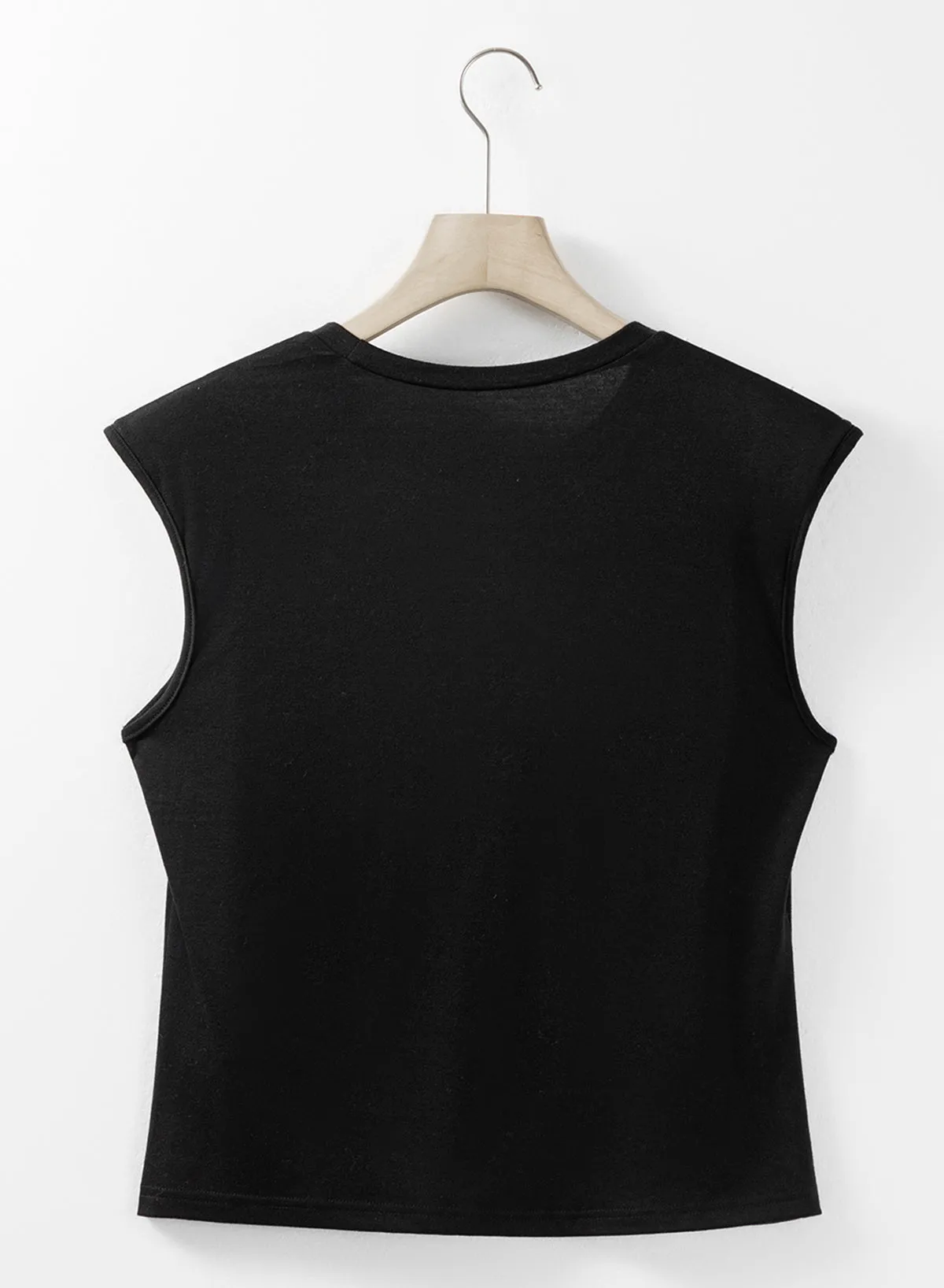 Pearls Beaded Shoulder Tank Top