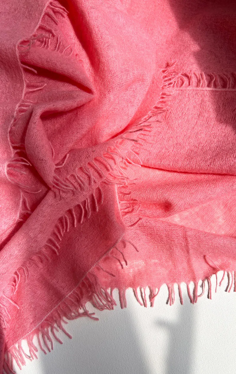 Peony Felted cashmere scarf-Sale!