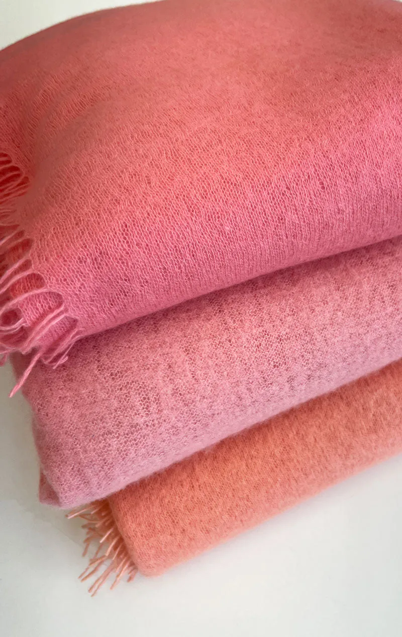 Peony Felted cashmere scarf-Sale!