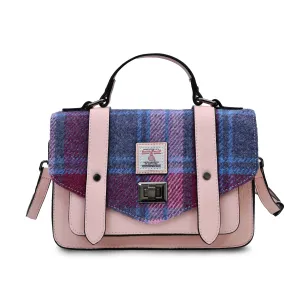 Pink & Blue Tartan Satchels with Harris Tweed®