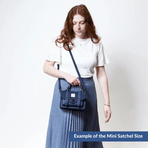 Pink & Blue Tartan Satchels with Harris Tweed®