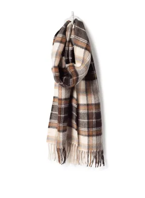 Plaid Baby Alpaca Scarf