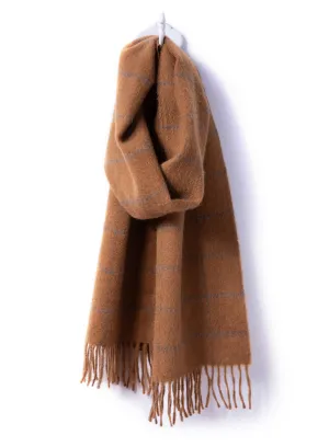 Plaid Baby Alpaca Scarf
