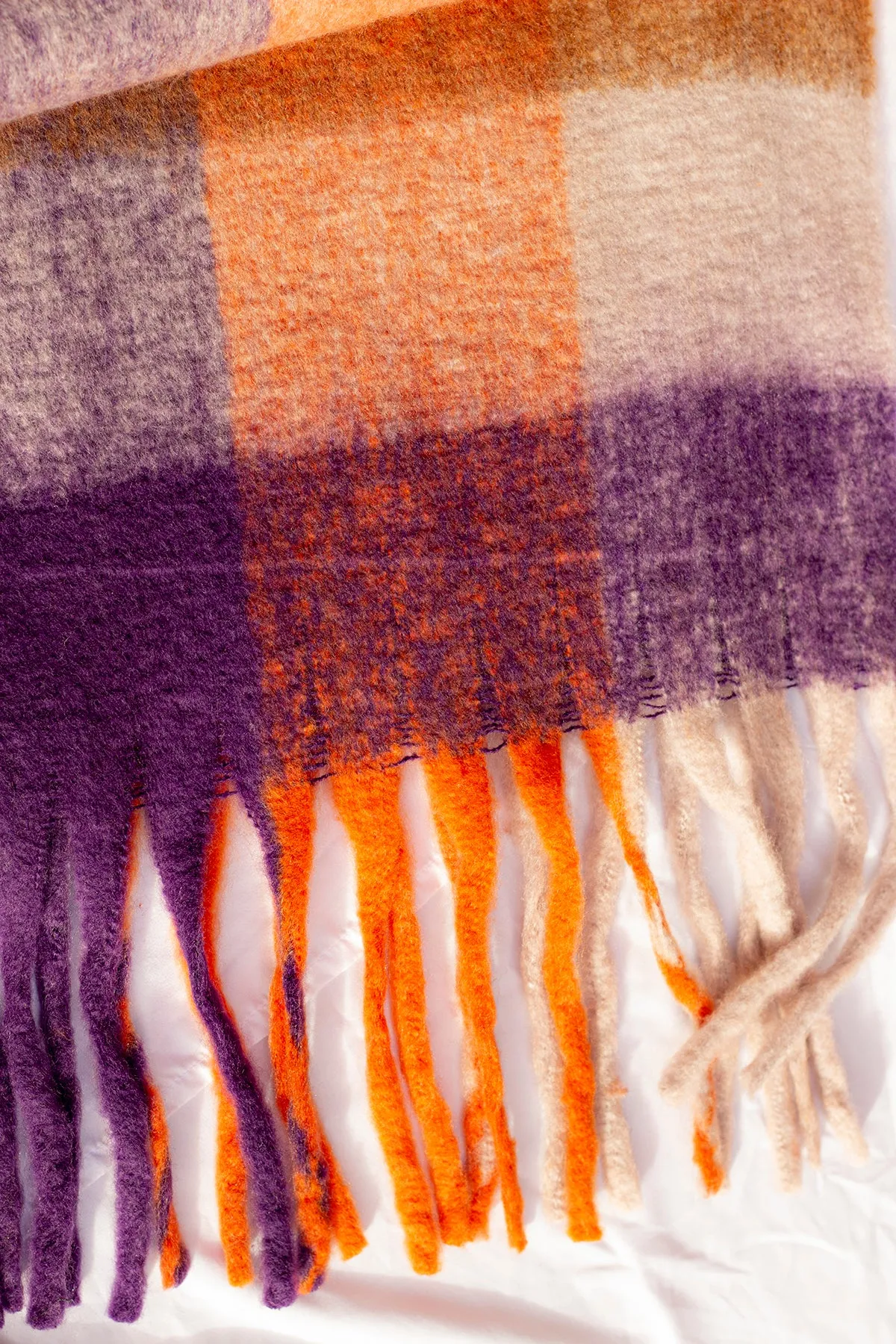 Plaid Warm Wrap Scarf