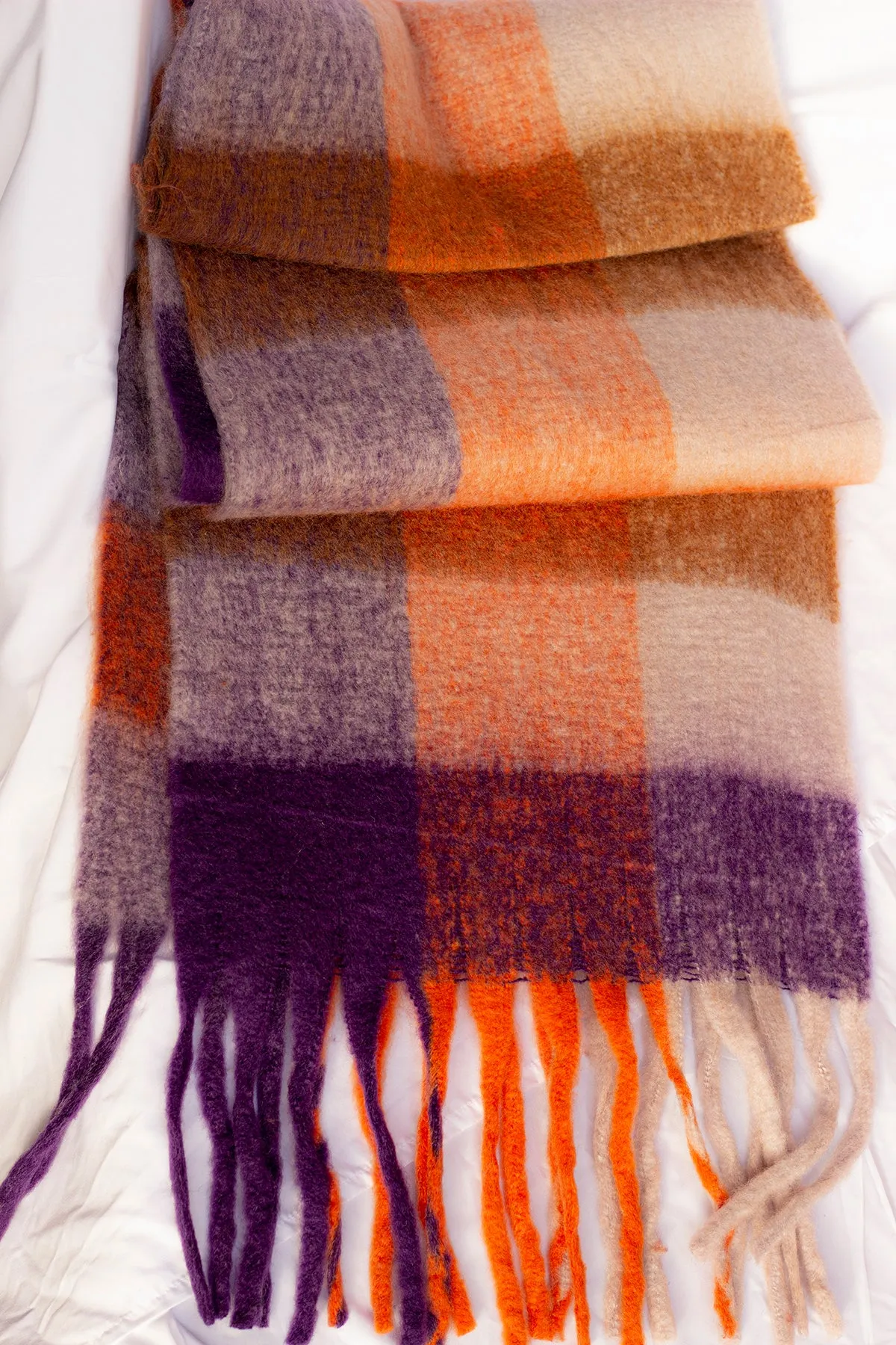Plaid Warm Wrap Scarf