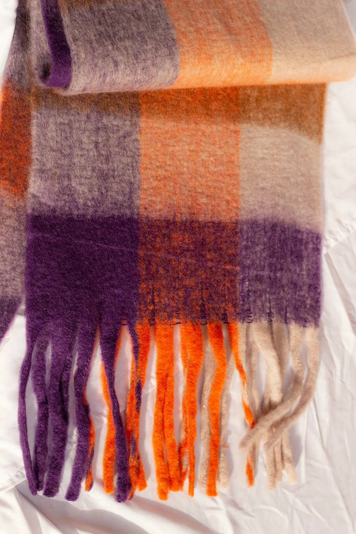 Plaid Warm Wrap Scarf