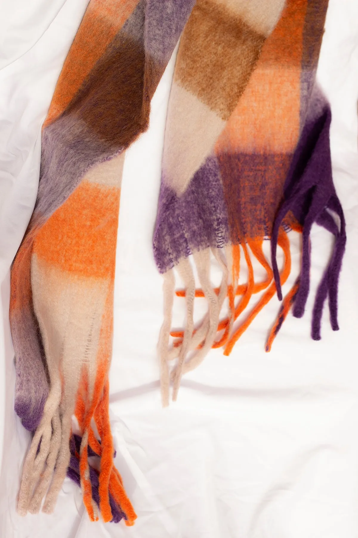 Plaid Warm Wrap Scarf