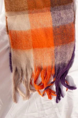 Plaid Warm Wrap Scarf