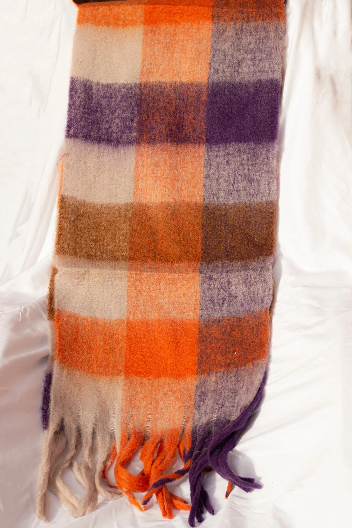 Plaid Warm Wrap Scarf
