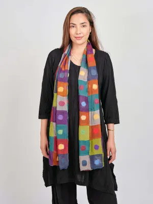 Polka Dot Felt Scarf. SF52