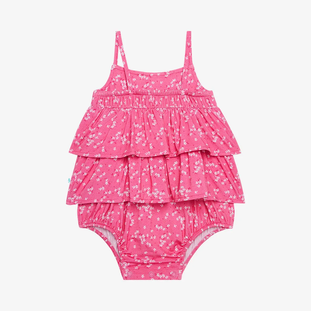 Posh Peanut Janice Basic Ruffled Spaghetti Romper