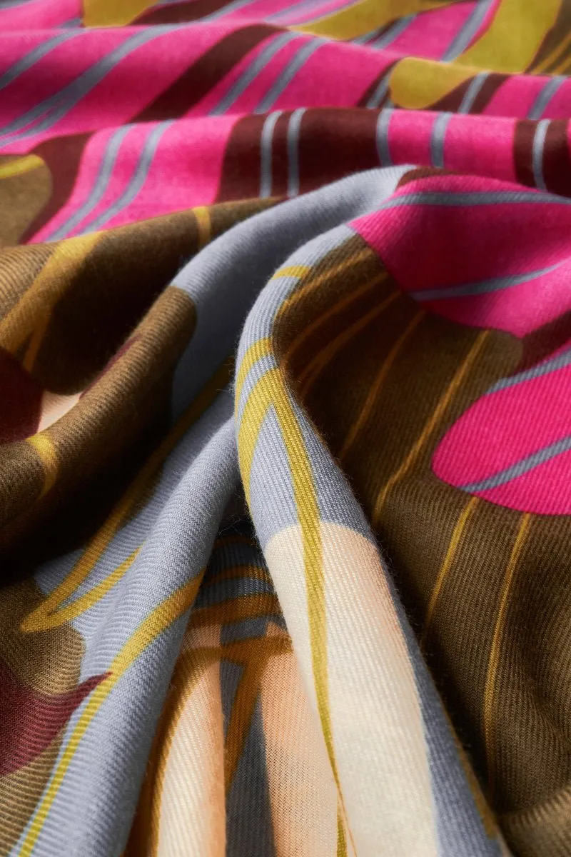 Powder Printed Autumn Hedgerow Scarf
