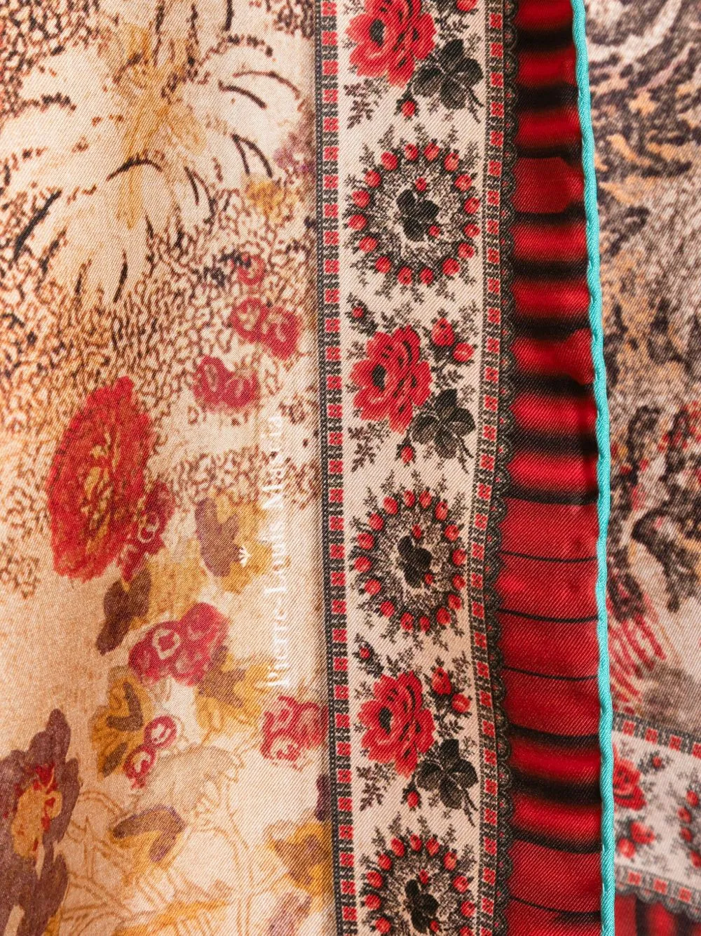 Printed silk foulard