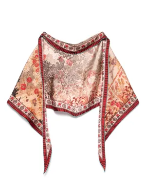 Printed silk foulard