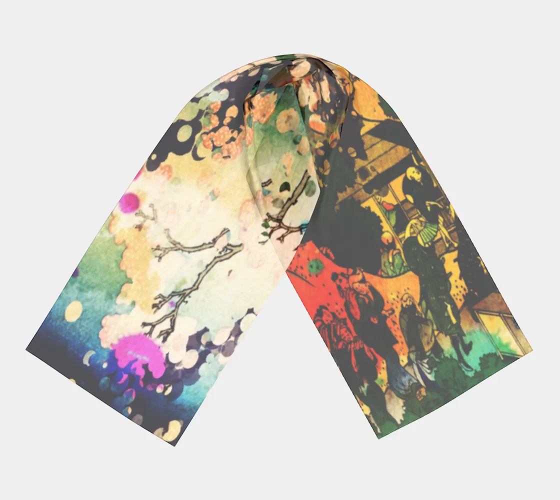 Purple Blossom Scarf