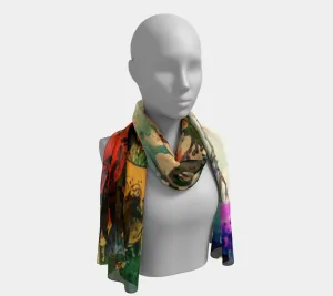 Purple Blossom Scarf