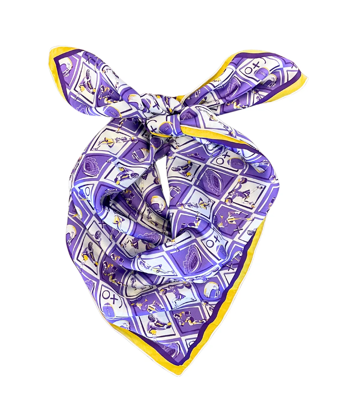 Purple   Gold Checkerboard Gameday 24 - Wholesale