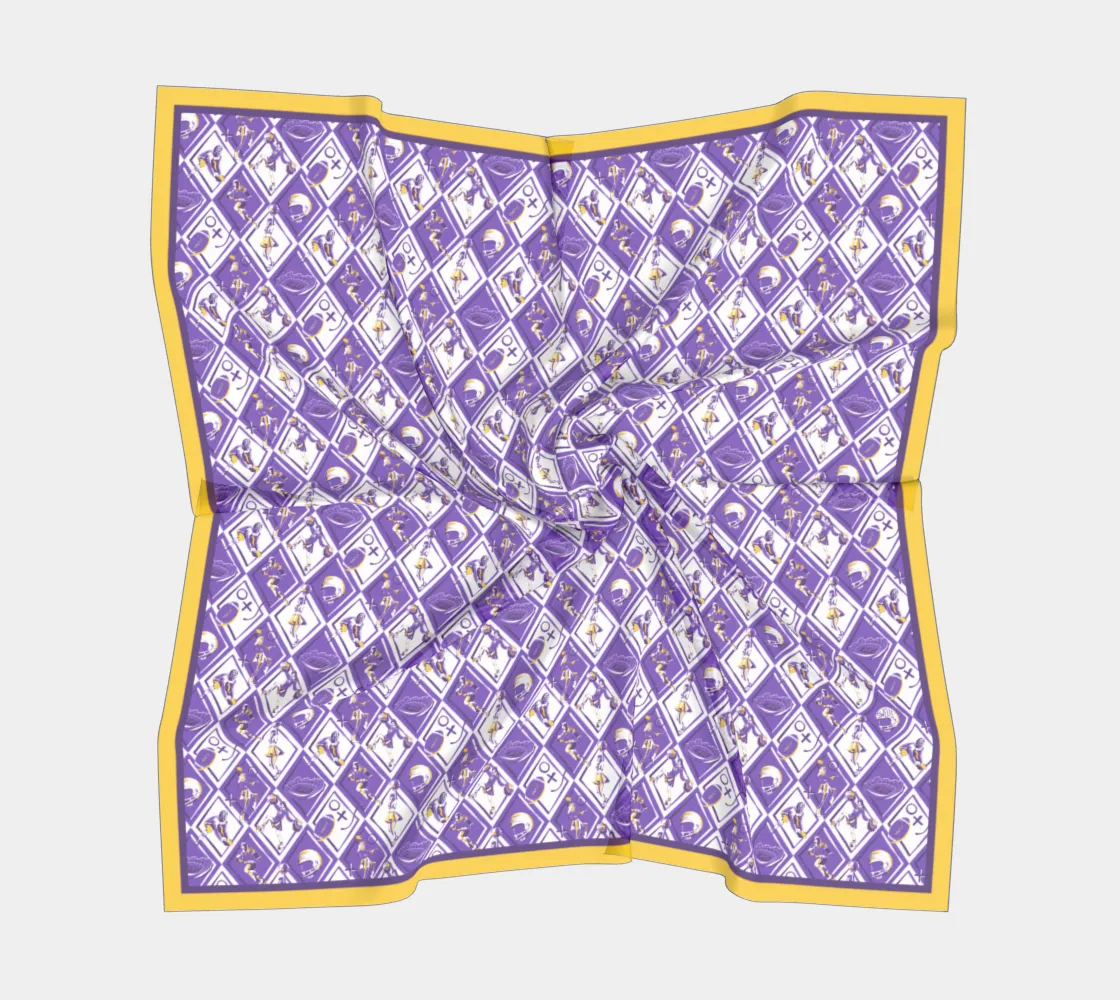 Purple   Gold Checkerboard Gameday 24 - Wholesale