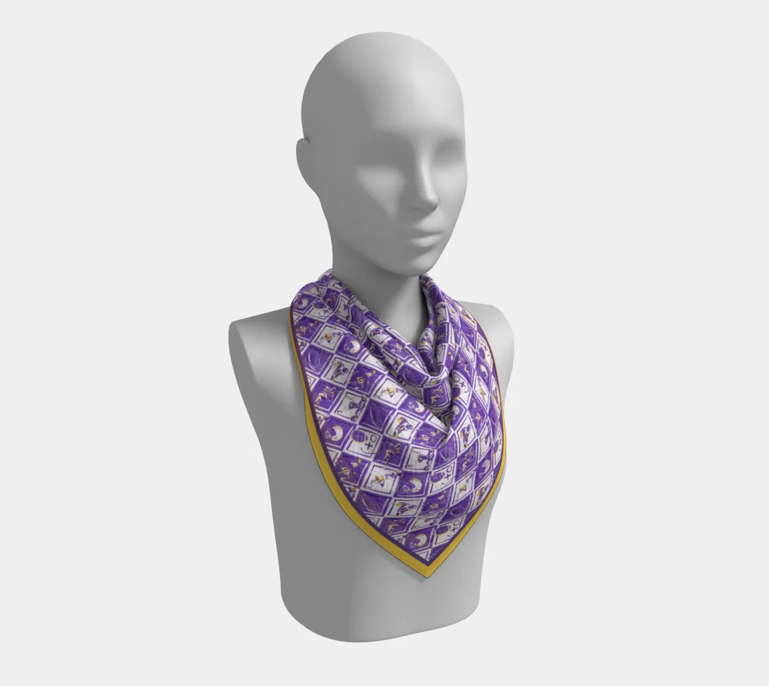 Purple   Gold Checkerboard Gameday 24 - Wholesale